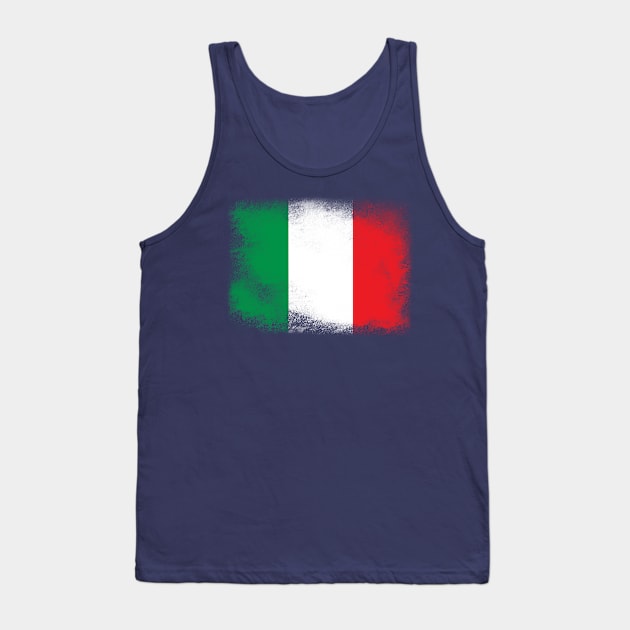 Italy flag isolated Tank Top by psychoshadow